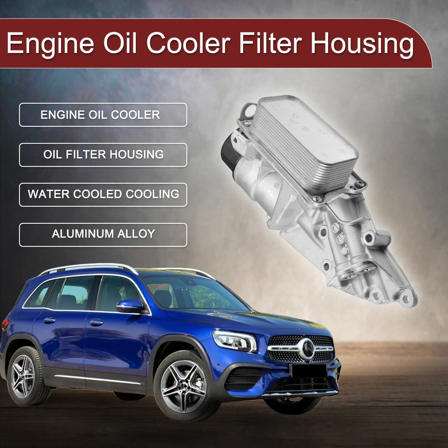 Engine Oil Cooler Filter Housing with Seals for Mercedes-Benz G550 (2009-2023)