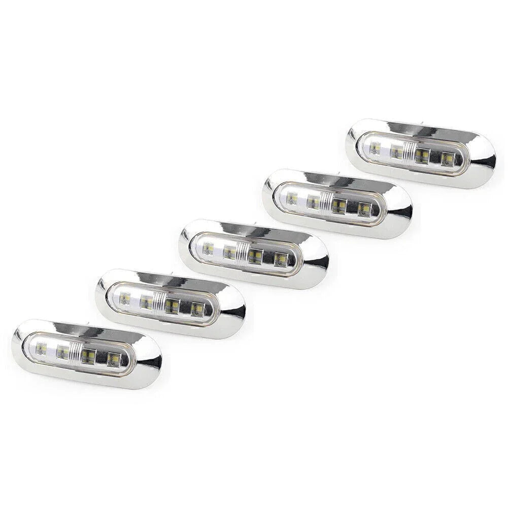 5 x LED Side Clearance Marker Lights for Truck Trailer Pickup 12V 24V