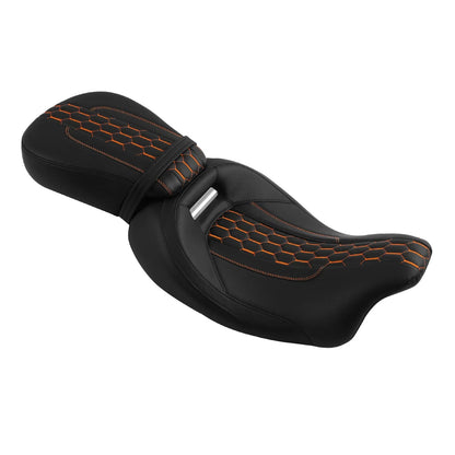 Black Driver & Passenger Seats for Harley CVO Street Road Glide (09-23)