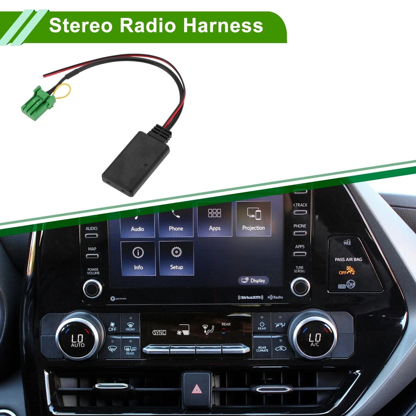 Stereo Radio Harness Bluetooth AUX Adapter for Acura RDX TSX MDX CSX (2007-2016)