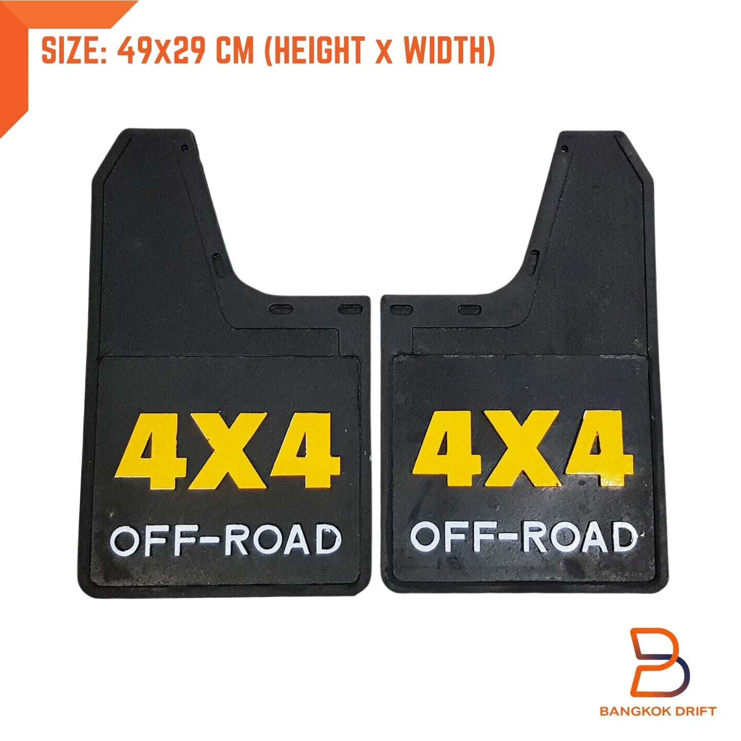 4x4 Off-Road Mud Flaps Splash Guards for Universal Car Truck Ute Black Rubber