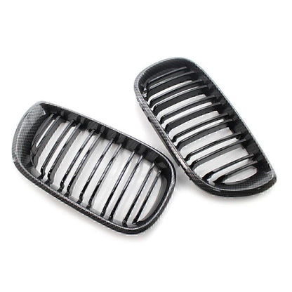 Carbon Fiber Double Slat Front Kidney Grille for BMW E46 Sedan (2002-2005)