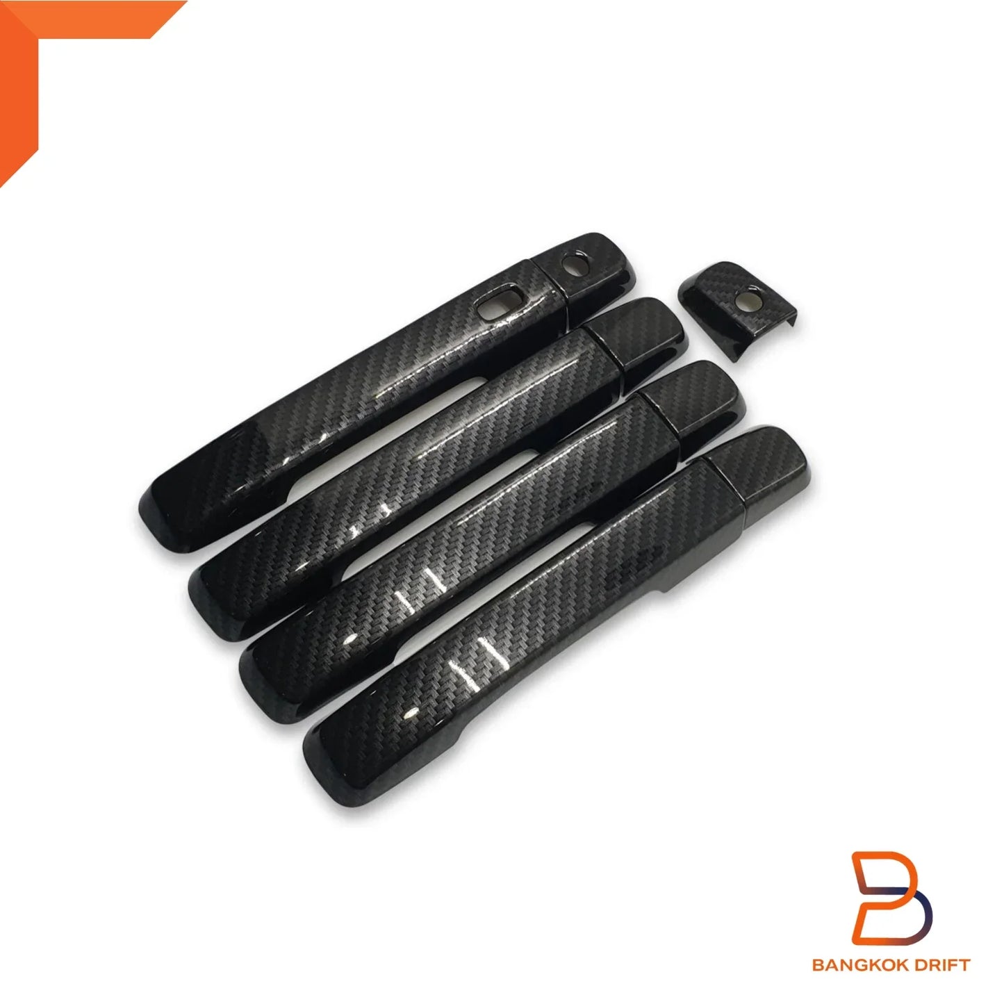Carbon Fiber Door Handle Cover Trim for Isuzu D-Max MU-X 2012-2019