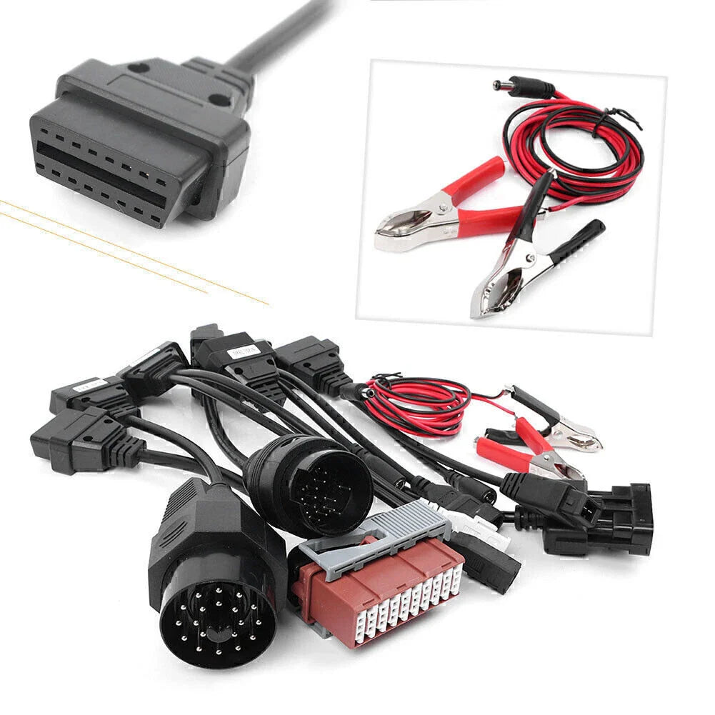 8PCS OBD2 OBDII Adapter Connectors for Automotive Diagnostics