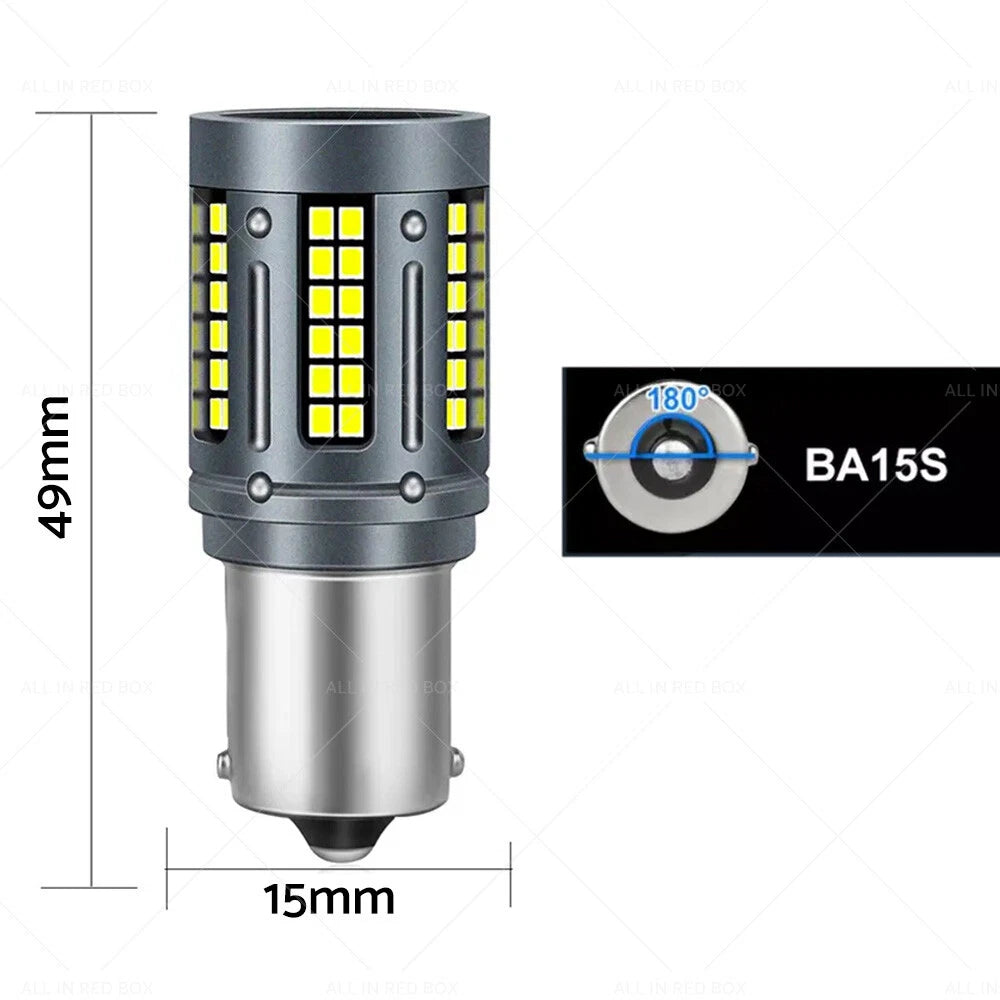 LED White Rear Reverse Bulbs BA15s for Holden Commodore (1997-2017)