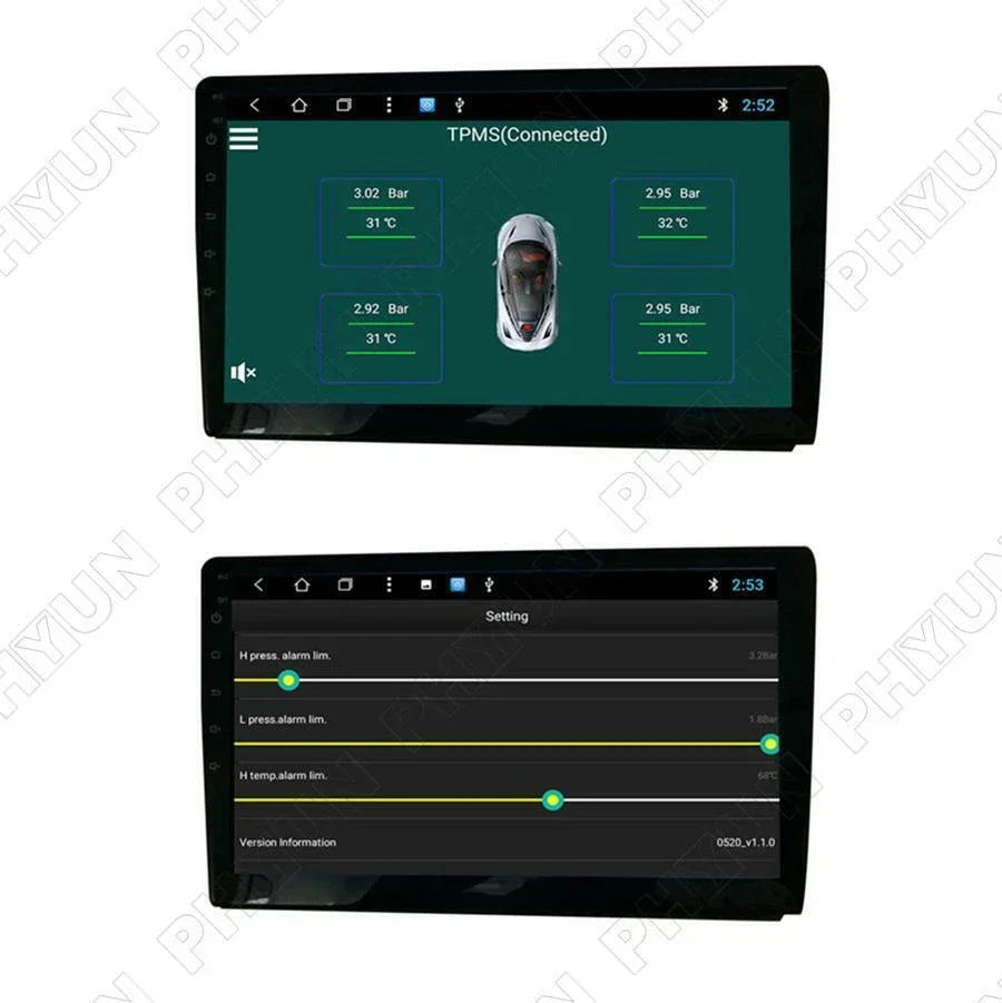 USB TPMS Tire Pressure Monitoring System for Android Car Navigation DVD Player