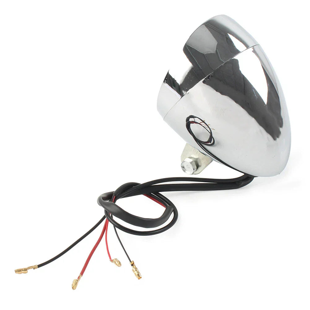 Chrome Retro LED Headlight Spot Lamp for Honda VTX 1800 (2002-2009)
