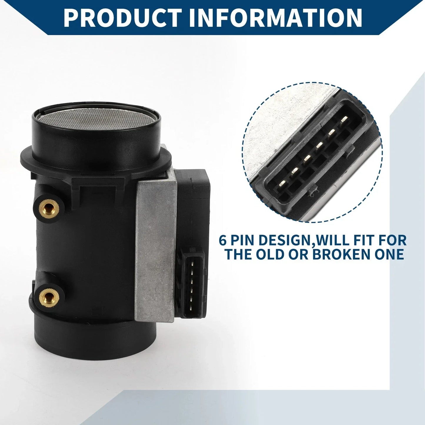 Mass Air Flow Sensor for Hyundai Scoupe (1993-1995)