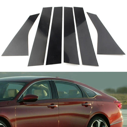Pillar Post Door Window Trim Covers for Honda Accord (2018-2020) Black