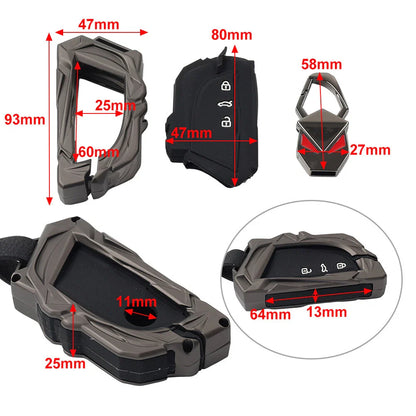 Black 3-Button Key Shell Cover Fob for Cupra Formentor (2021-2025)