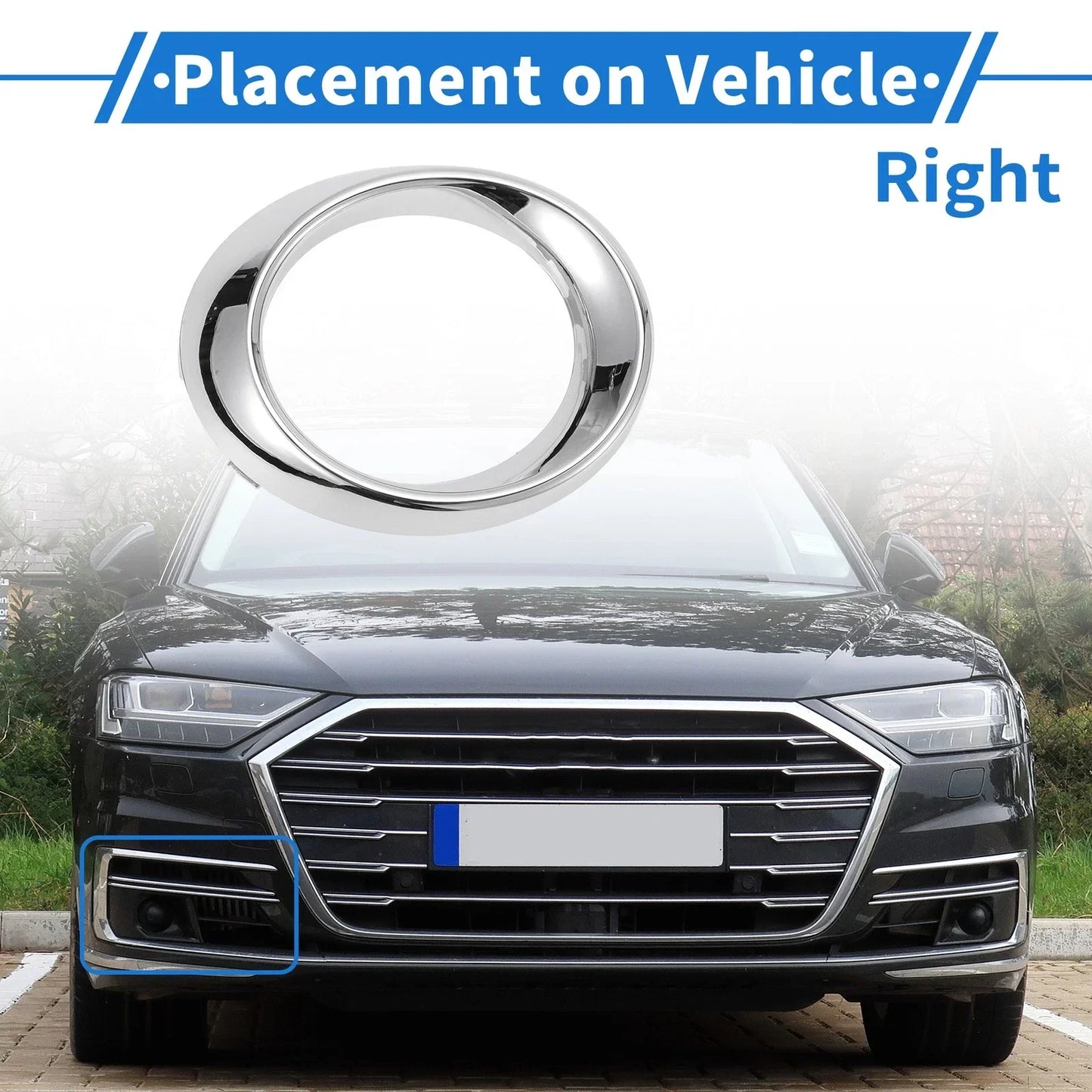 Front Right Fog Light Grill for Mercedes-Benz GLK350 (2010-2012)
