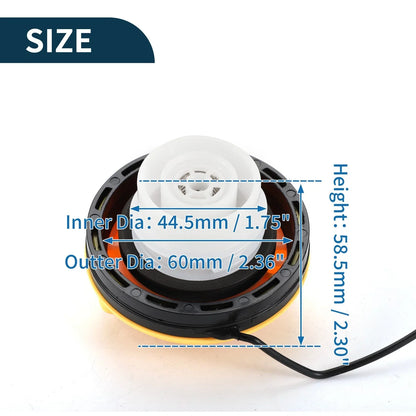 Gas Fuel Cap for Chevrolet Suburban Tahoe - Black, White, Yellow (2000-2023)