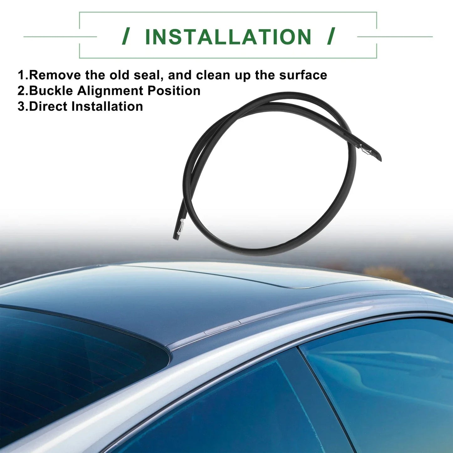 Left Side Roof Sealing Strip for Honda Acura TSX Sunroof Trim (2009-2014)