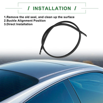 Left Side Roof Sealing Strip for Honda Acura TSX Sunroof Trim (2009-2014)