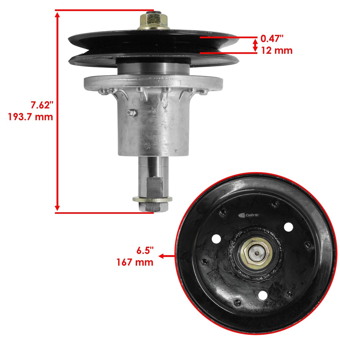 Deck Spindle Pulley Replacement for Exmark Lazer Z Zero 52 60 72 (2006–2011)
