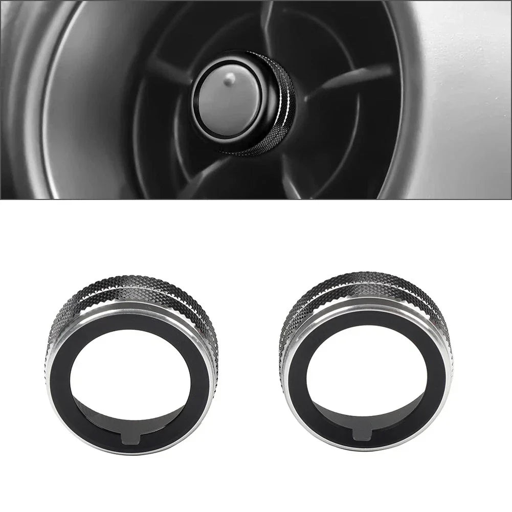 Blk Side Air Outlet Vent Knob Trim for Subaru BRZ, Toyota GR86 (2022-2023)