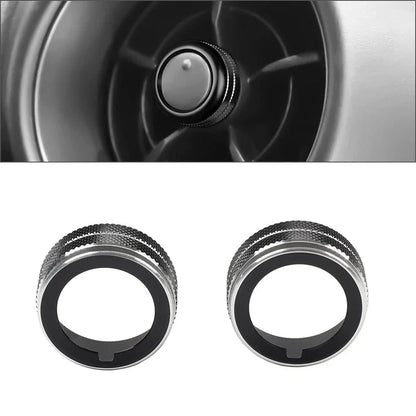 Blk Side Air Outlet Vent Knob Trim for Subaru BRZ, Toyota GR86 (2022-2023)