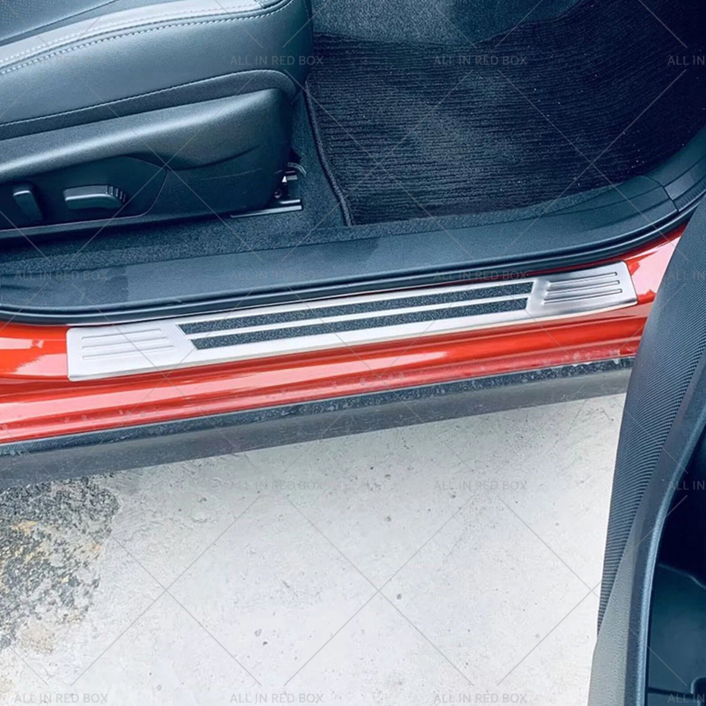 4 x Steel Door Sill Protector Trim Scuff Plate for Subaru Crosstrek (2023)