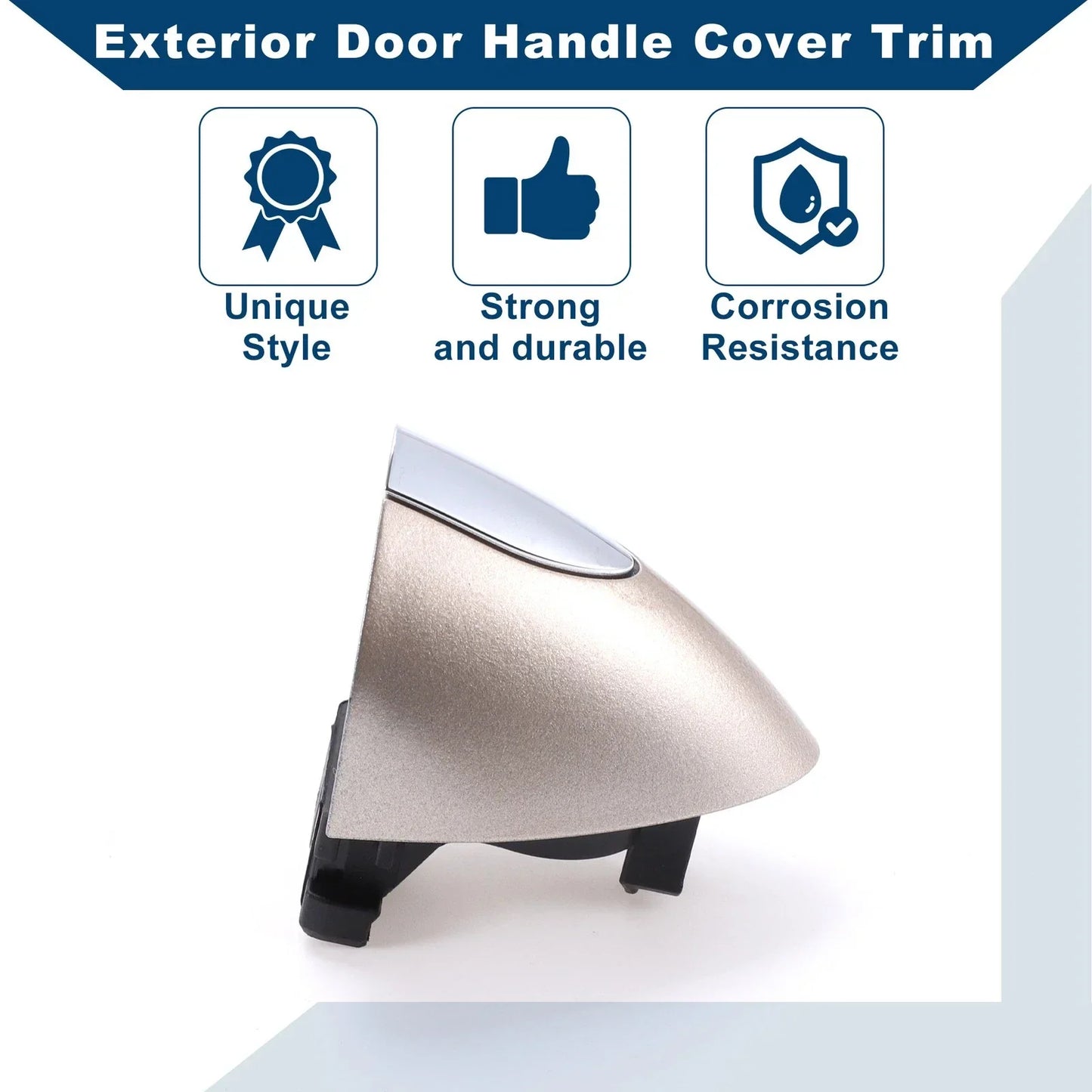 Exterior Door Handle Cover Trim for Buick LaCrosse (2017-2019) Gold Tone