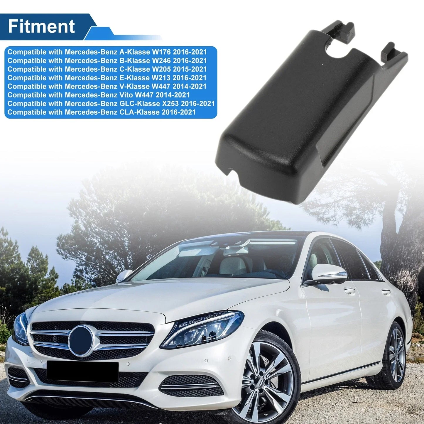 Front Windshield Wiper Arm Cover for Mercedes-Benz A-Klasse W176 (2016-2021)