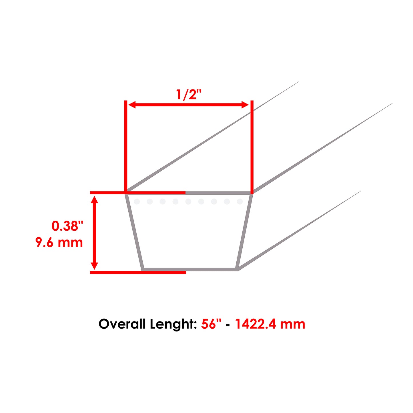 Deck Belt Replacement for Simplicity Baron 1693584 (2005–2015)