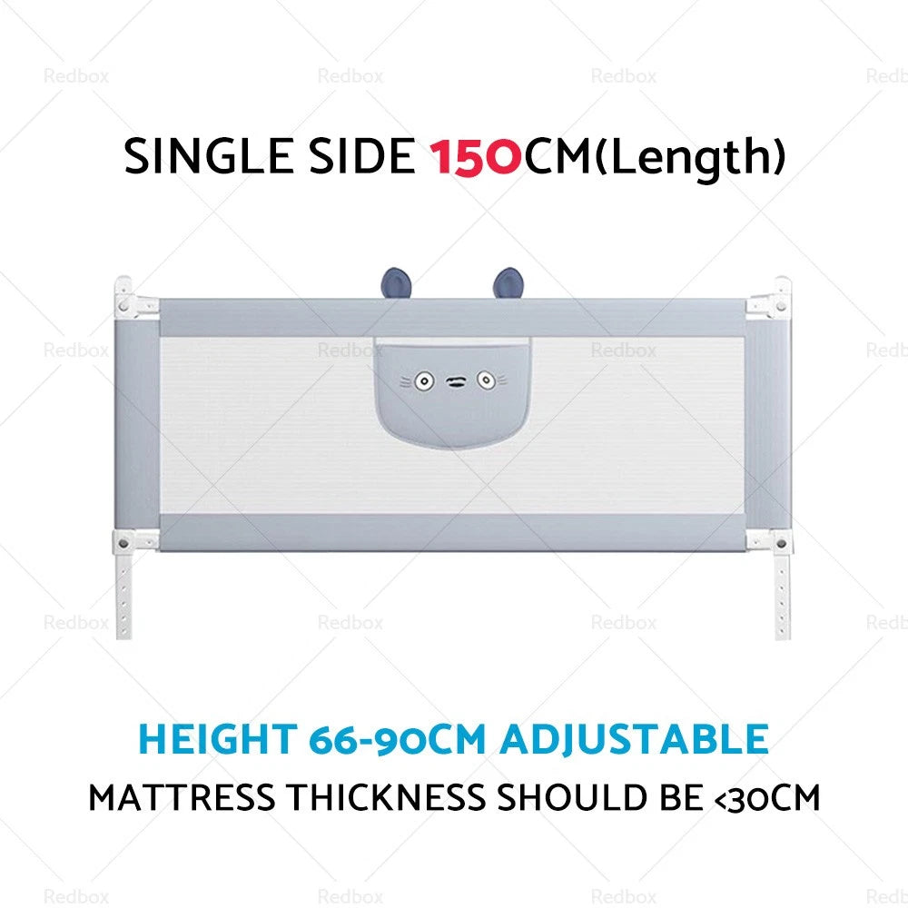 Adjustable Folding Kids Safety Bed Rail for Toddler Cot Guard