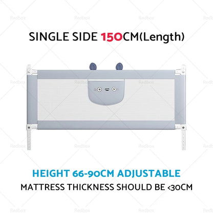 Adjustable Folding Kids Safety Bed Rail for Toddler Cot Guard