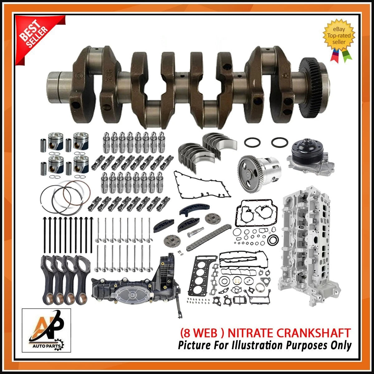 Engine Rebuild Parts Kit for Mercedes OM651 CDI Diesel (2009–2018)