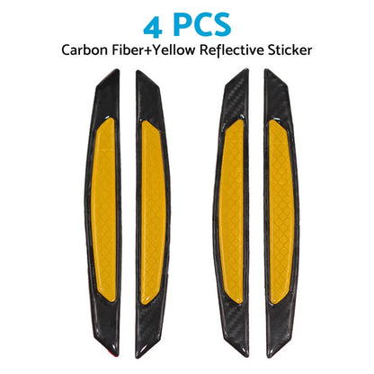 Reflective Carbon Fiber Door Edge Guard Bump Protector for Universal Cars