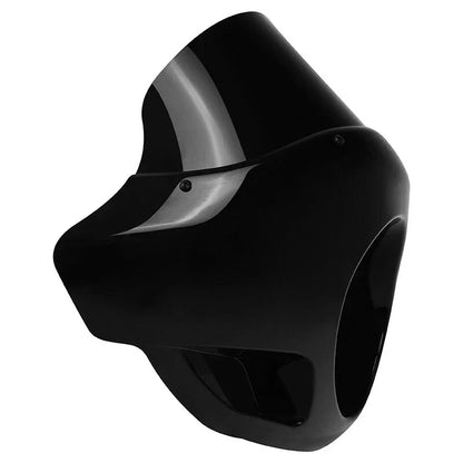 Black Short Sport Fairing Windshield for Harley Dyna (35-49mm)