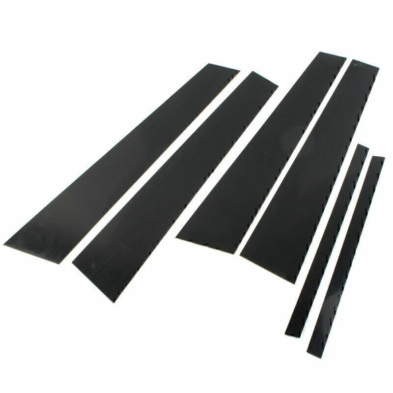 6 Pcs Car Door Trim Cover Kit Black Pillar Posts for Honda Accord (2008-2012)