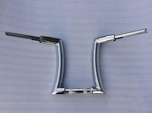 14" Chrome Rise 2" Ape Hanger Handlebar for Harley Sportster, Yamaha Vstar