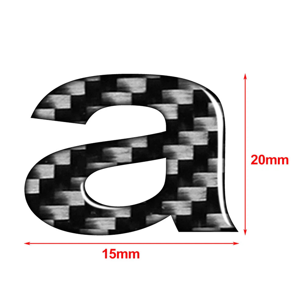Car Badge Emblem Decals Stickers for Window Door Wall - Letter A