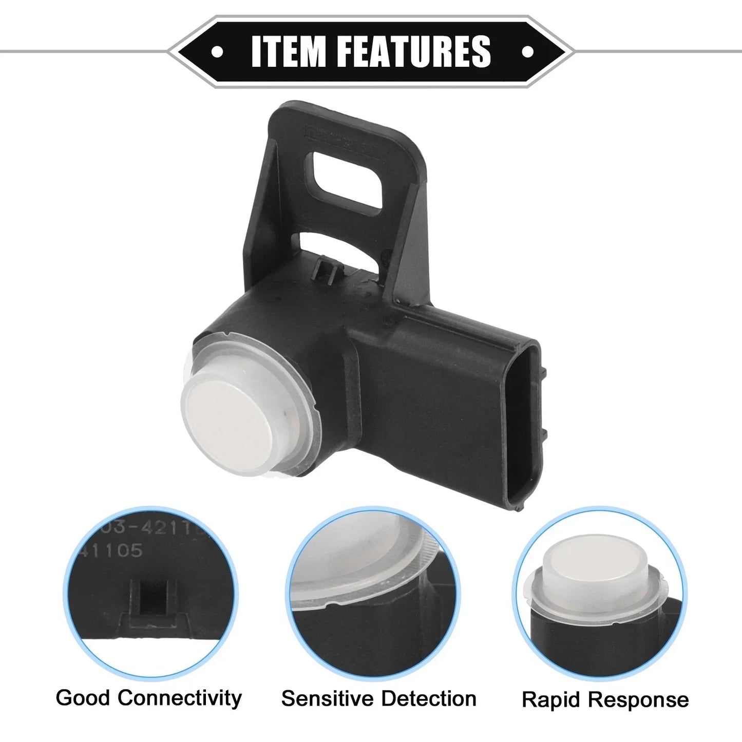 Reverse Parking Assist Sensor for Honda Civic 2012-2015 - ABS White