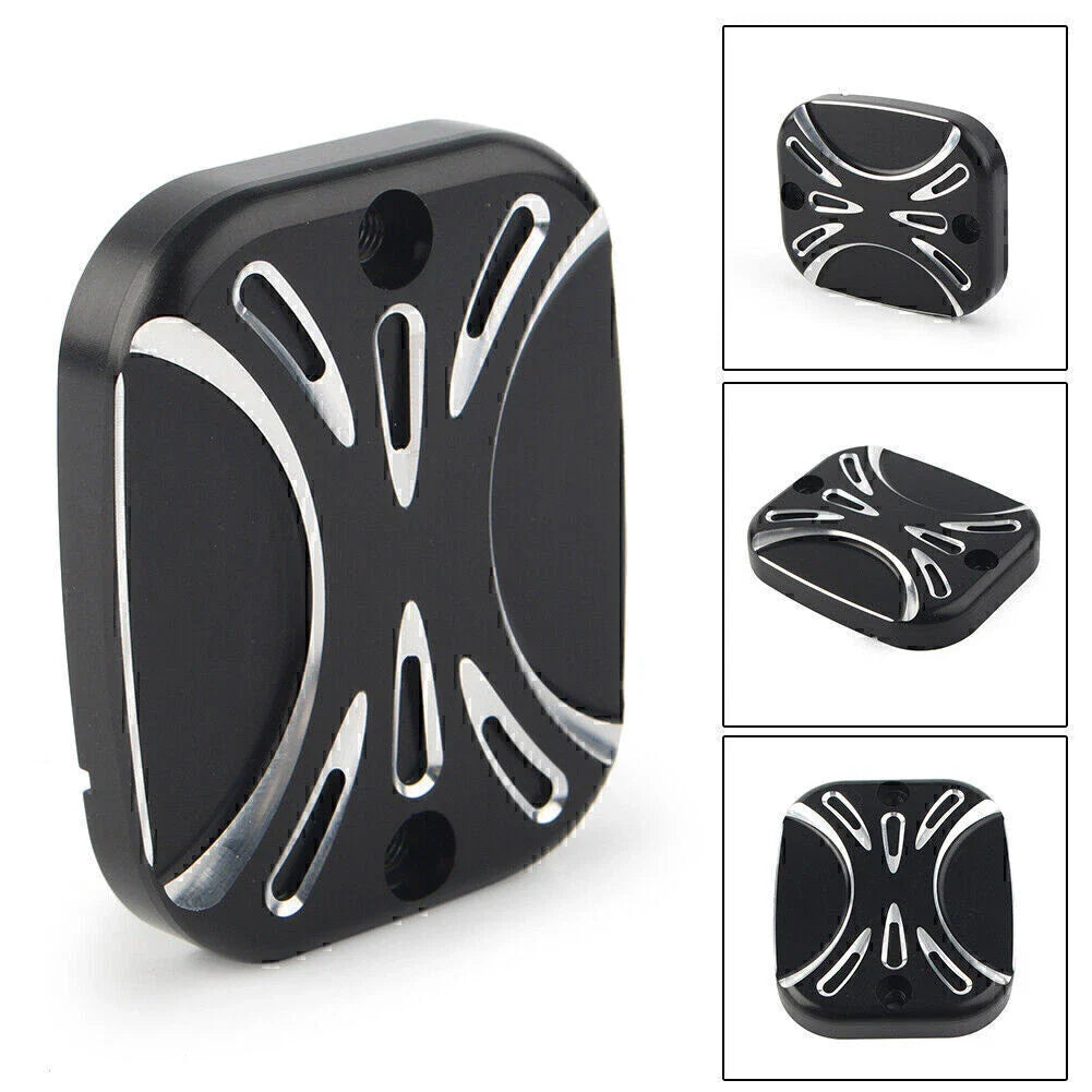 CNC Front Brake Reservoir Master Cylinder Cover for Harley Road King, Softail