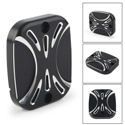CNC Front Brake Reservoir Master Cylinder Cover for Harley Road King, Softail