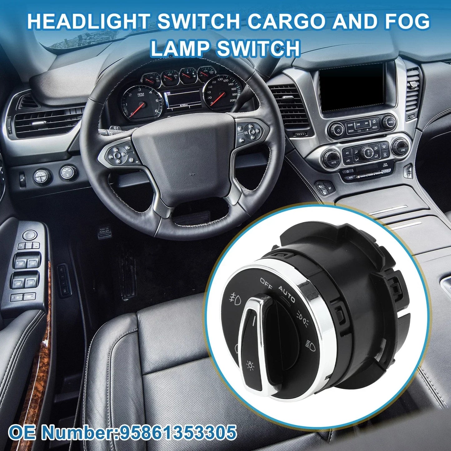 Headlight Switch for Porsche Cayenne, Macan (2011-2016)