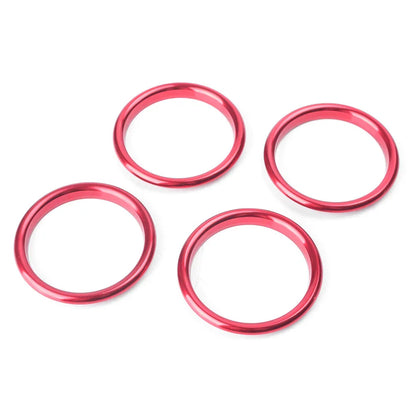Red Interior Air Vent Cover Ring for Audi A3 2012-2019 (4 pcs)