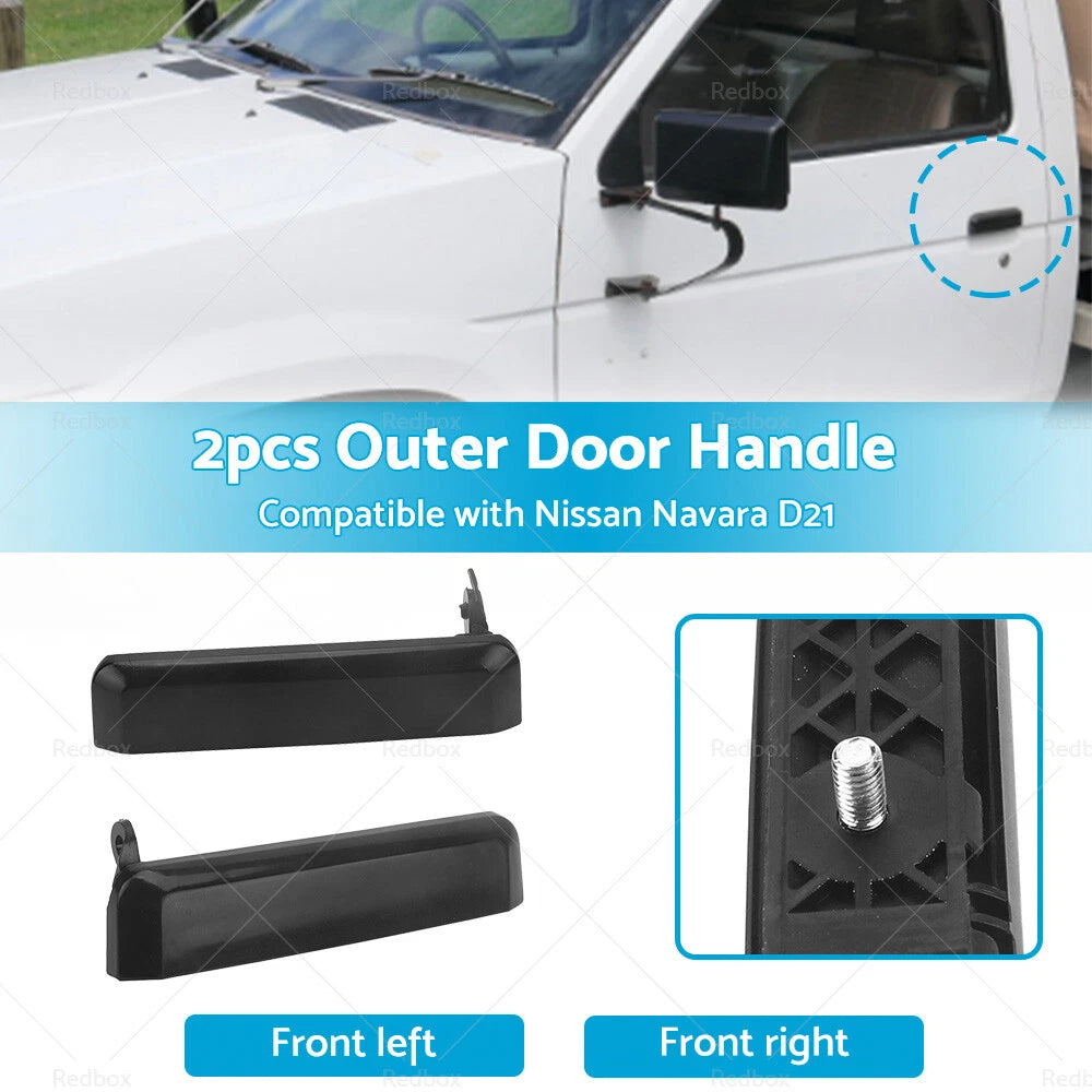 Front Outer Door Handle Pair for Nissan Navara D21 (1986-1997)