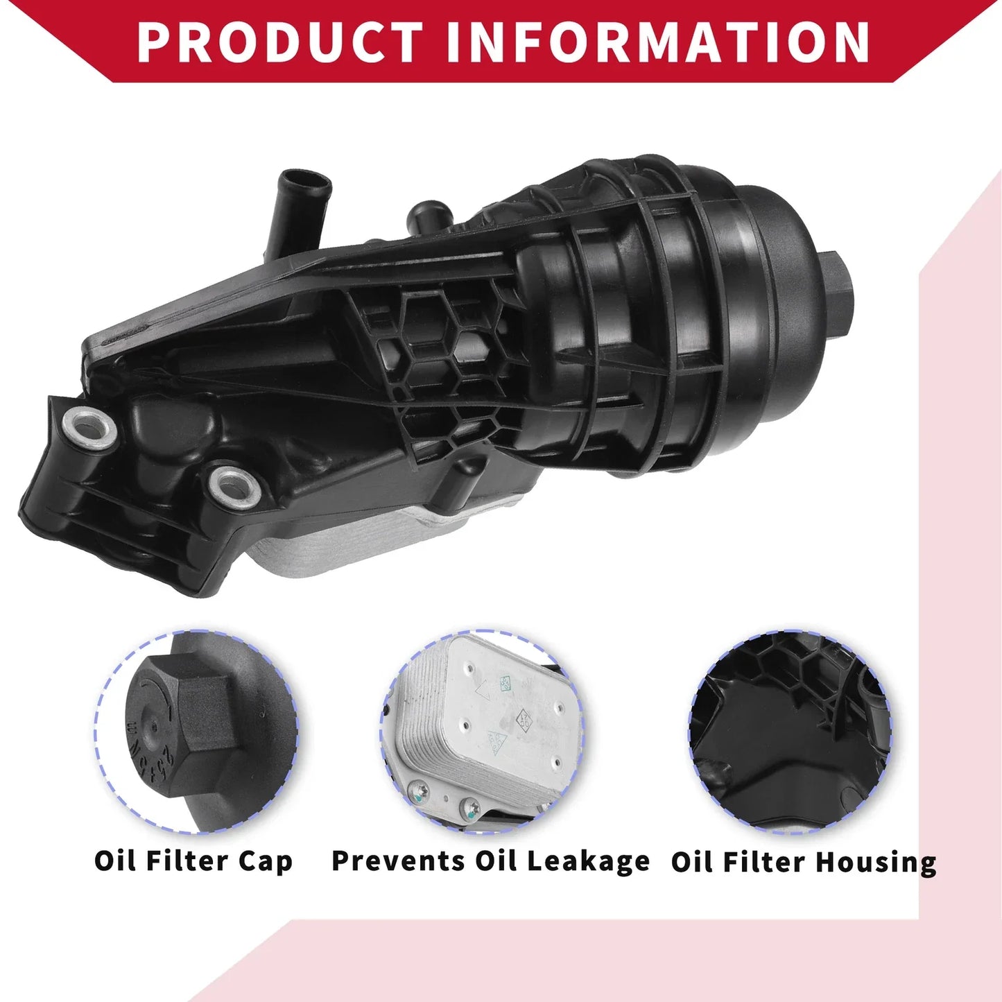 Oil Filter Housing with Seals for Mercedes-Benz CLA250 GLB250 (2014-2023)