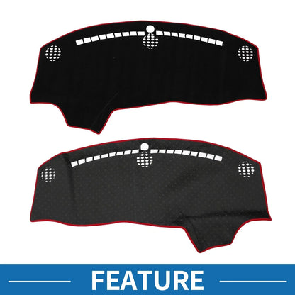 Dashboard Cover Mat for Dodge Challenger Accessories 2015-2024 Black Red