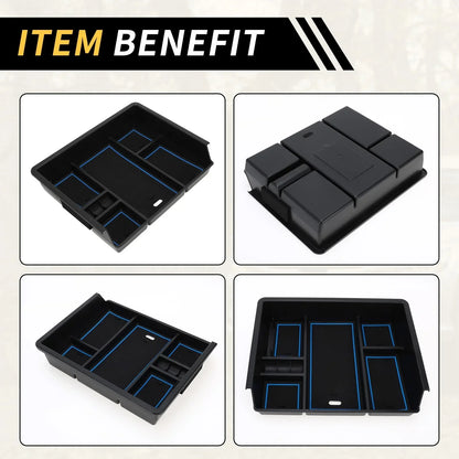 Center Console Organizer Box Tray for Chevy Silverado & GMC Sierra (2014-2023)