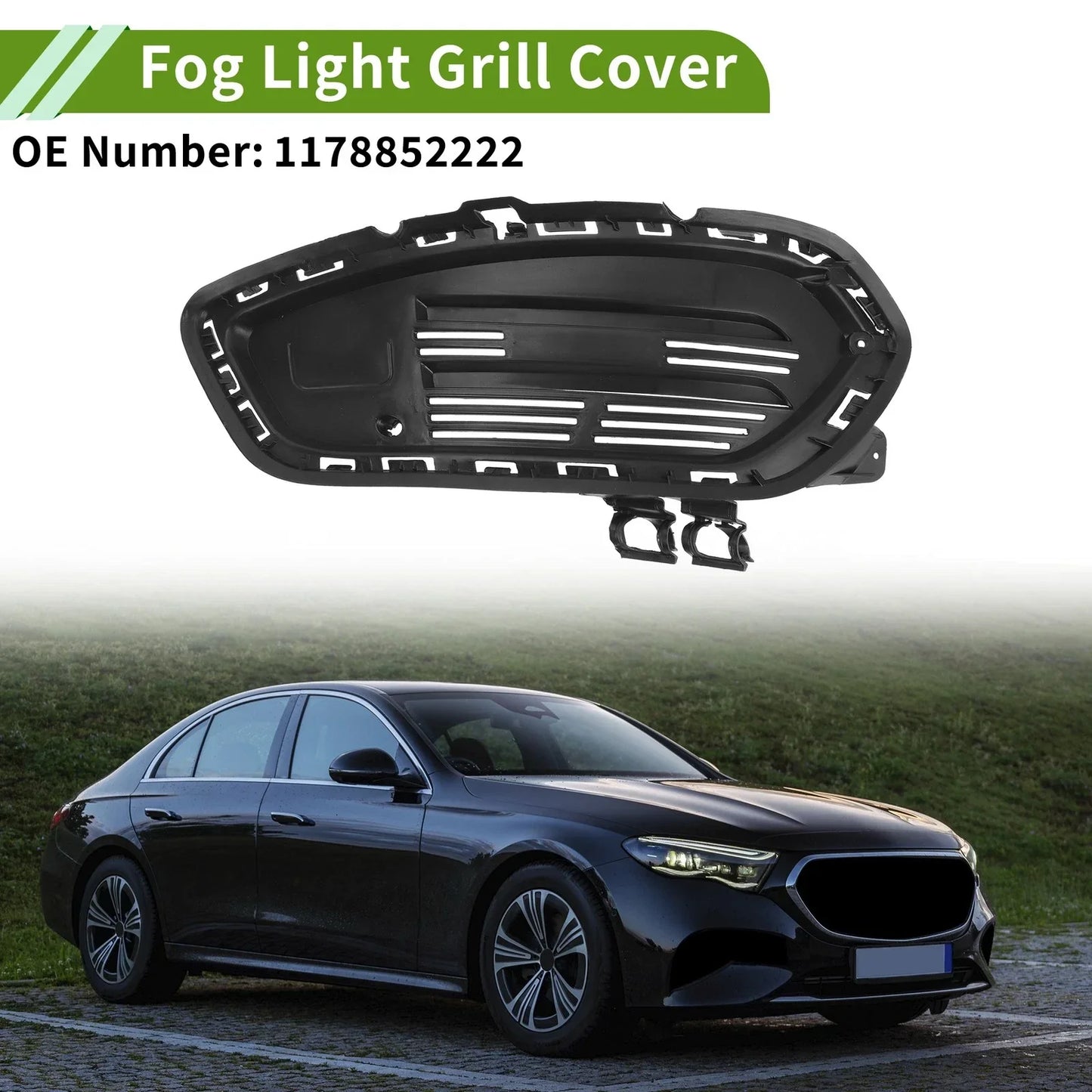 Front Left Fog Light Grill for Mercedes Benz CLA (2013-2019)