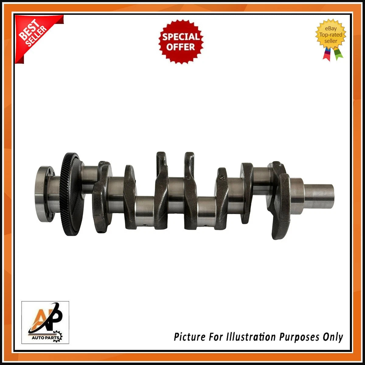 Crankshaft OEM Replacement Alloy Steel for Hyundai iX35 Tucson (2004–2020)