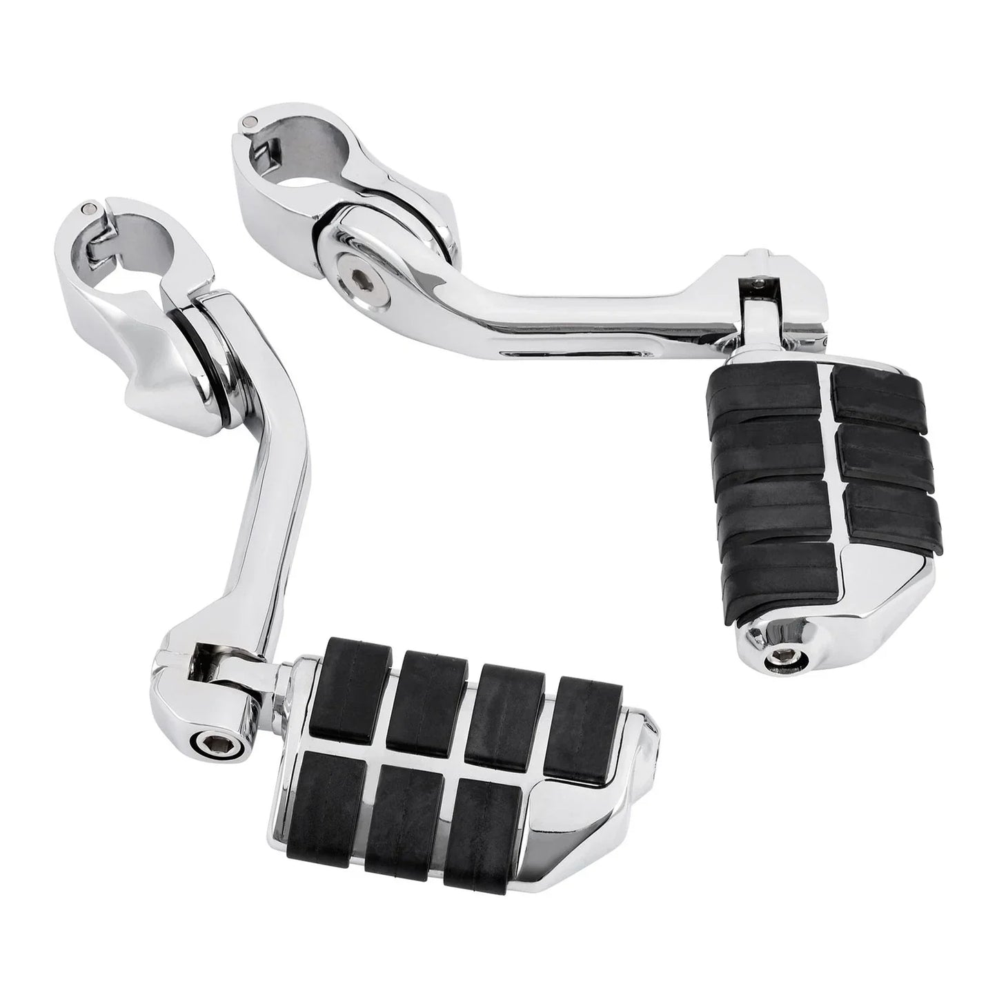 1-1/4" Chrome Footpeg Footrest Mount for Harley Touring Engine Guard