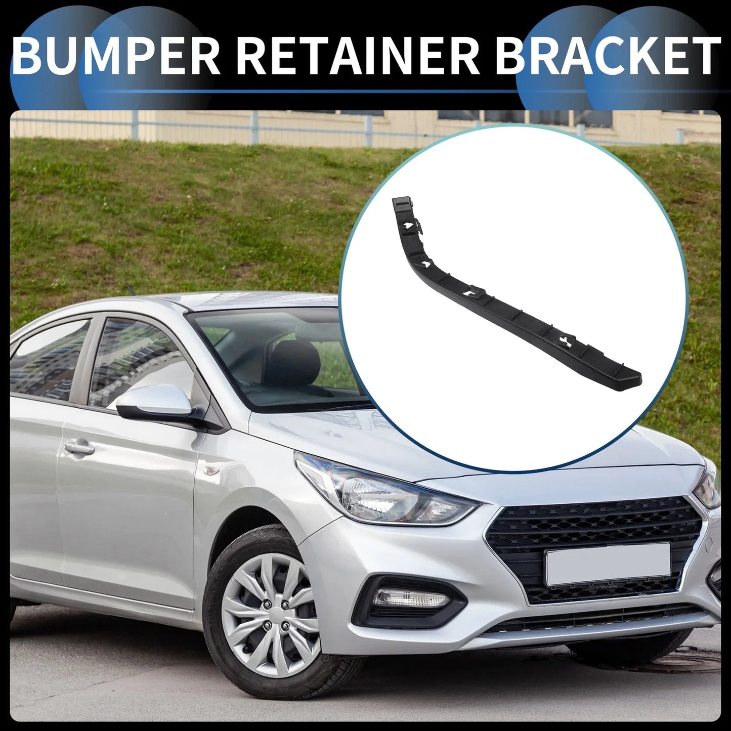 Left Rear Bumper Retainer Bracket for Hyundai Accent (2012-2017)