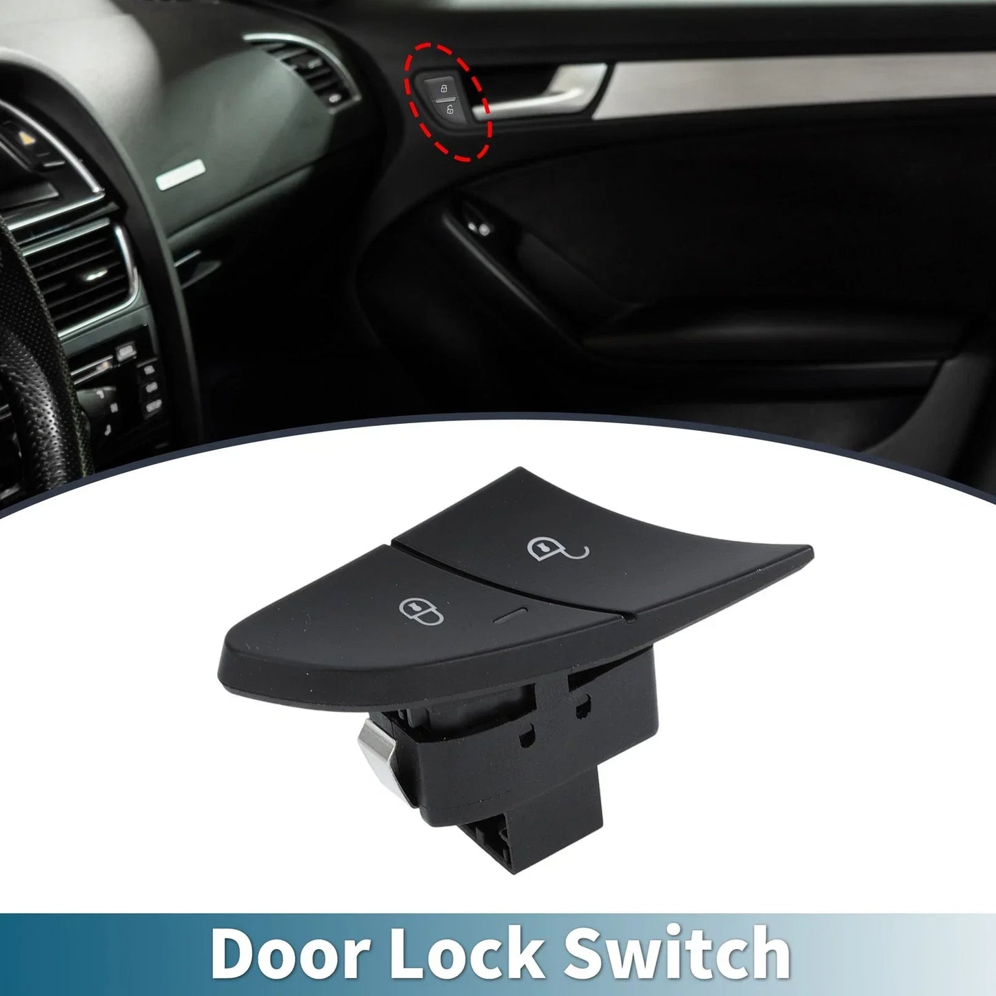 Front Right Door Central Lock Switch for Porsche Cayenne (2011-2018)