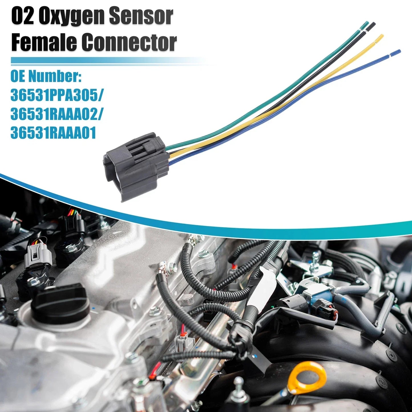 O2 Oxygen Sensor Female Connector for Honda CR-V (2002-2004)