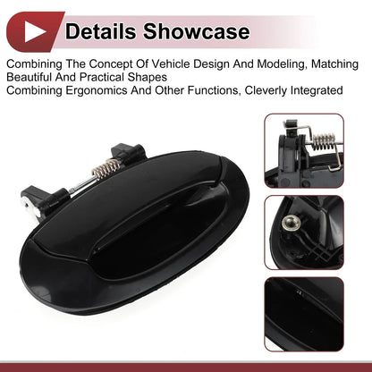 Exterior Door Handle for Hyundai Elantra Rear Right Black (2011-2016)