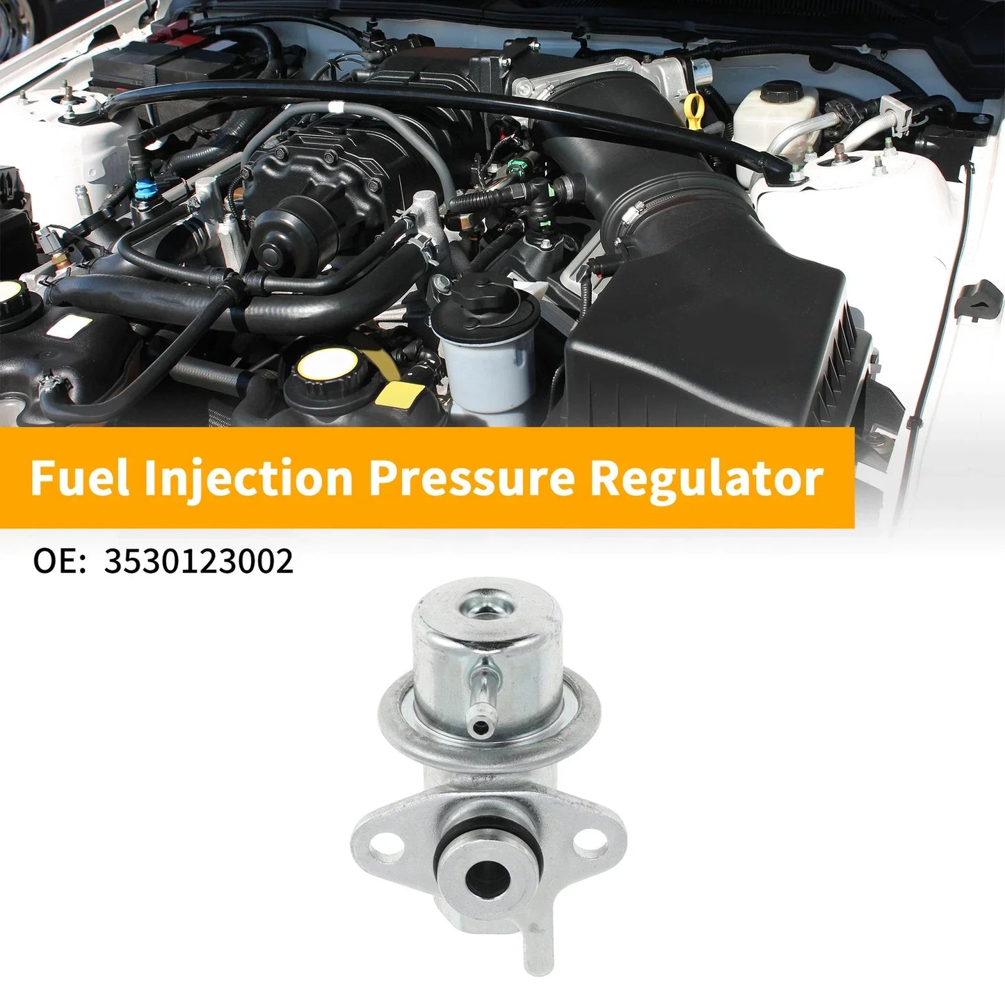 Fuel Pressure Regulator for Hyundai Elantra (1996-2000) - Metal, 1 Pc